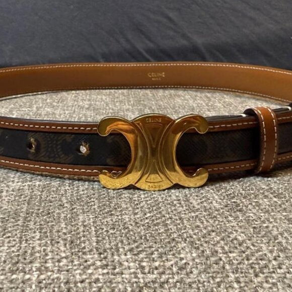 Celine Triomphe Belt 25mm 90cm - New with Box - Picture 1 of 7